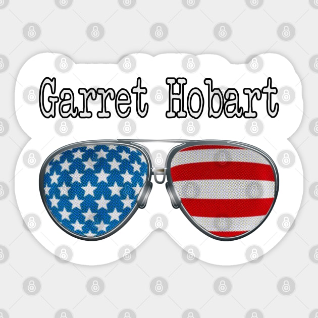 AMERICA PILOT GLASSES GARRET HOBART Sticker by SAMELVES